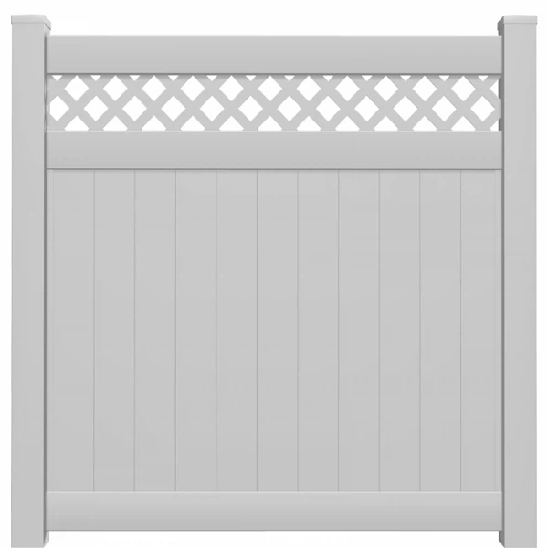 7 6 ft x 6 ft white vinyl lattice top fence panel 7 6 ft x 6 ft white vinyl lattice top fence panel