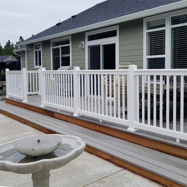 White Vinyl Fence Rails