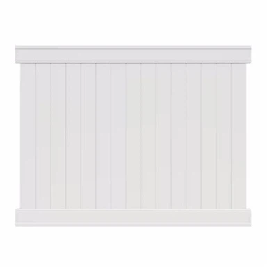 6 ft. X 6 ft. Panou de gard de confidențialitate din vinil alb