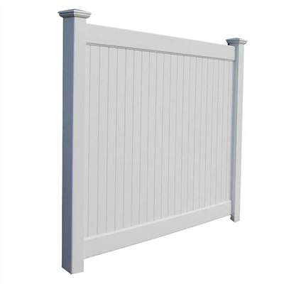 Panouri de gard de vinil alb 4x8